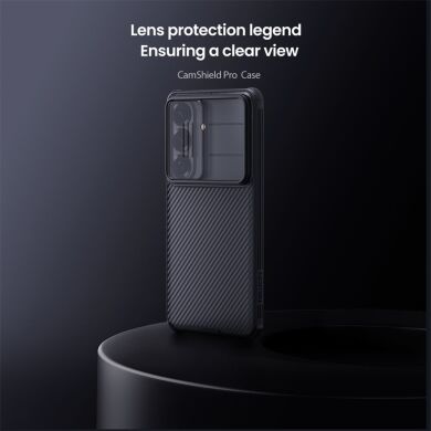 Защитный чехол NILLKIN CamShield Prop Magnetic (Clear Version) для Samsung Galaxy S26 FE - Transparent Black