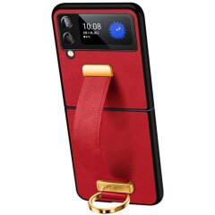 Захисний чохол SULADA Fashion Series для Samsung Galaxy Flip 3 - Red