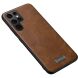 Защитный чехол SULADA Leather Case для Samsung Galaxy S22 Ultra - Brown. Фото 1 из 6