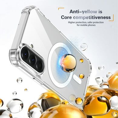 Захисний чохол UniCase AirBag Flow MagSafe для Samsung Galaxy S26 (S942) - Transparent