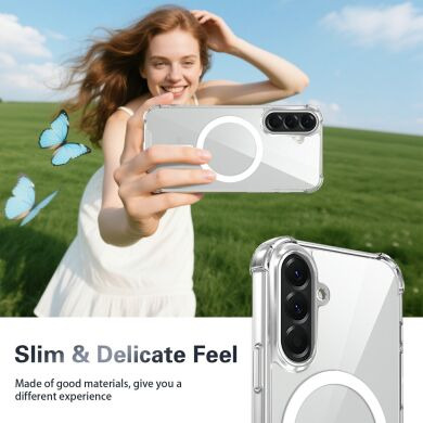 Захисний чохол UniCase AirBag Flow MagSafe для Samsung Galaxy S26 (S942) - Transparent