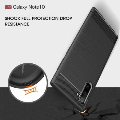 Захисний чохол UniCase Carbon для Samsung Galaxy Note 10 - Red