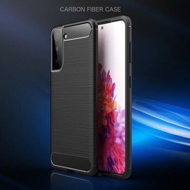 Защитный чехол UniCase Carbon для Samsung Galaxy S21 - Red