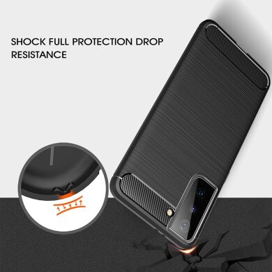 Защитный чехол UniCase Carbon для Samsung Galaxy S21 - Black