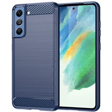 Защитный чехол UniCase Carbon для Samsung Galaxy S21 FE (G990) - Blue