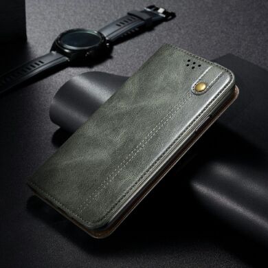 Захисний чохол UniCase Leather Wallet для Samsung Galaxy S21 Ultra (G998) - Green