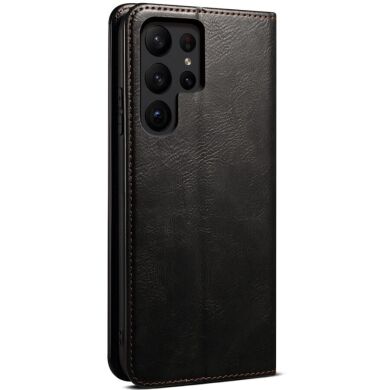 Защитный чехол UniCase Leather Wallet для Samsung Galaxy S23 Ultra (S918) - Black