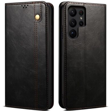 Защитный чехол UniCase Leather Wallet для Samsung Galaxy S23 Ultra (S918) - Black