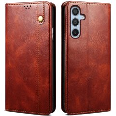 Защитный чехол UniCase Leather Wallet для Samsung Galaxy S25 FE (S731) - Brown