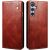 Защитный чехол UniCase Leather Wallet для Samsung Galaxy S25 FE (S731) - Brown
