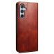 Защитный чехол UniCase Leather Wallet для Samsung Galaxy S25 FE (S731) - Brown. Фото 6 из 6