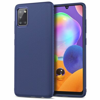 Захисний чохол UniCase Twill Soft для Samsung Galaxy A31 (A315) - Dark Blue
