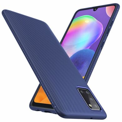 Захисний чохол UniCase Twill Soft для Samsung Galaxy A31 (A315) - Dark Blue