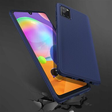 Захисний чохол UniCase Twill Soft для Samsung Galaxy A31 (A315) - Dark Blue