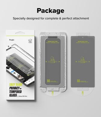 Комплект захисних стекол (2шт) Ringke Easy Slide Privacy для Samsung Galaxy S25 Ultra (S938) 8800274969476