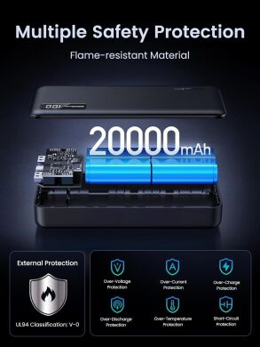 Внешний аккумулятор UGREEN PB312 22.5W + PD20W (20000mAh) 25683 - Silver