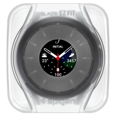 Комплект захисного скла Spigen (SGP) Screen Protector EZ Fit Glas.tR (FW) для Samsung Galaxy Watch 4 Classic (46mm)