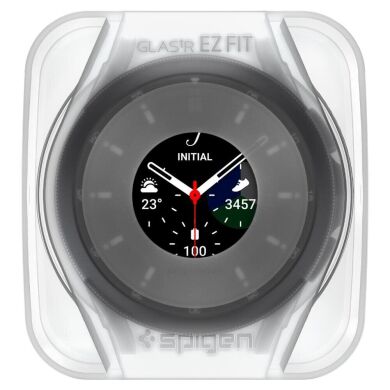 Комплект защитных стекол Spigen (SGP) Screen Protector EZ Fit Glas.tR (FW) для Samsung Galaxy Watch 4 Classic (46mm)