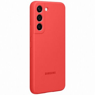 Чехол Silicone Cover для Samsung Galaxy S22 (S901) EF-PS901TPEGRU - Glow Red