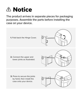 Защитный чехол Ringke Fusion Flap Magnetic для Samsung Galaxy Fold 8 Ultra (8800328819320) - Clear