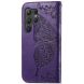 Чехол UniCase Butterfly Pattern для Samsung Galaxy S24 Ultra - Dark Purple. Фото 4 из 5