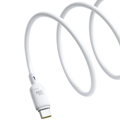 Кабель Baseus Silky Series USB to Type-C (100W, 1m) P10377703 - Moon White