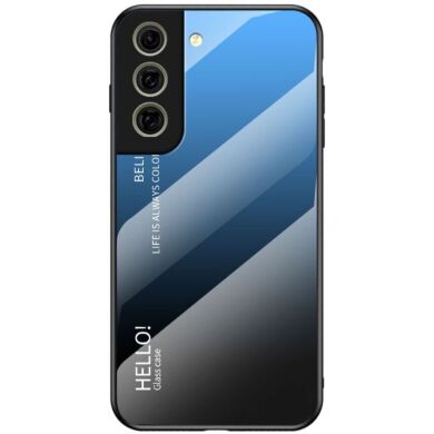 Защитный чехол Deexe Gradient Color для Samsung Galaxy S21 FE (G990) - Black / Blue