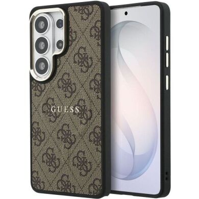 Защитный чехол Guess 4G Embossed Ring MagSafe для Samsung Galaxy S26 Ultra (S948) GUHMS26LP4MSEGCW - Brown