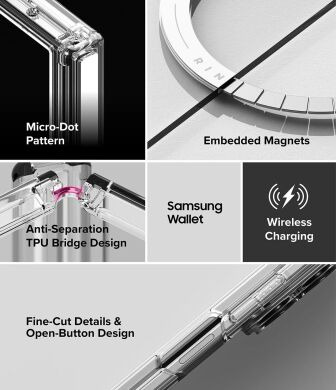 Защитный чехол Ringke Fusion Flap Magnetic для Samsung Galaxy Fold 8 Ultra (8800328819320) - Clear