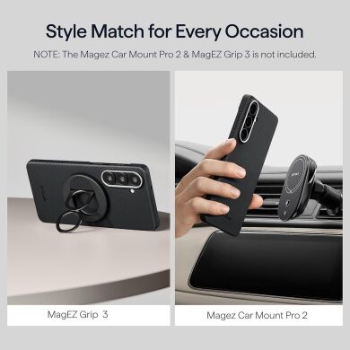 Ультратонкий чохол Pitaka Edge Ultra-Slim Case для Samsung Galaxy S26 Plus (S947) KS2601S - 600D Black / Grey (Twill)