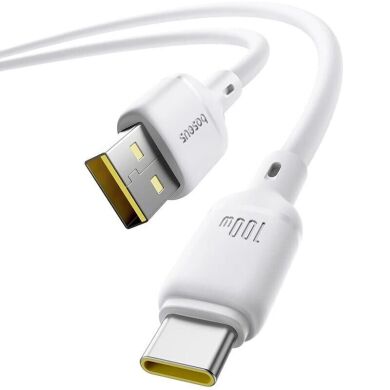 Кабель Baseus Silky Series USB to Type-C (100W, 1m) P10377703 - Moon White