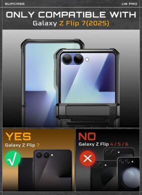 Захисний чохол Supcase Unicorn Beetle Pro Rugged Case with Belt Clip для Samsung Galaxy Flip 7 (843439158900) - Black