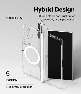 Защитный чехол Ringke Fusion Flap Magnetic для Samsung Galaxy Fold 8 Ultra (8800328819320) - Clear