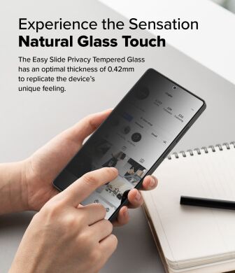 Комплект захисних стекол (2шт) Ringke Easy Slide Privacy для Samsung Galaxy S25 Ultra (S938) 8800274969476
