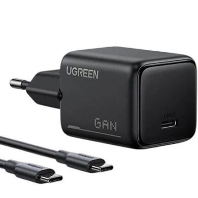 Сетевое зарядное устройство UGREEN X517 (25W) Type-C + кабель Type-C to Type-C (1m) 75103 - Black