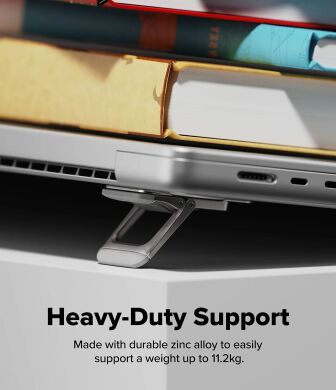 Підставка для ноутбуку Ringke Step-Fit Mini Stand (8800380463592) - Silver