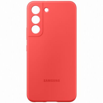 Чехол Silicone Cover для Samsung Galaxy S22 (S901) EF-PS901TPEGRU - Glow Red