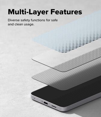 Комплект защитных стекол (2шт) Ringke Easy Slide Tempered Glass для Samsung Galaxy S25 FE (S731) 8800293859680