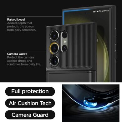 Захисний чохол Spigen (SGP) Slim Armor CS для Samsung Galaxy S23 Ultra (S918) - Black