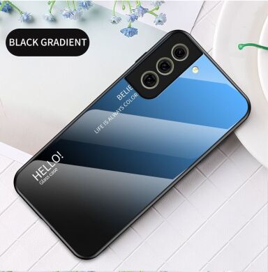 Захисний чохол Deexe Gradient Color для Samsung Galaxy S21 FE (G990) - Black / Blue