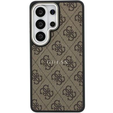 Защитный чехол Guess 4G Embossed Ring MagSafe для Samsung Galaxy S26 Ultra (S948) GUHMS26LP4MSEGCW - Brown