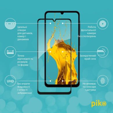Захисне скло Piko Full Glue для Samsung Galaxy A08 (A085) - Black