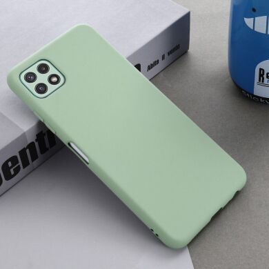 Защитный чехол Deexe Silicone Case для Samsung Galaxy A22 5G (A226) - Green