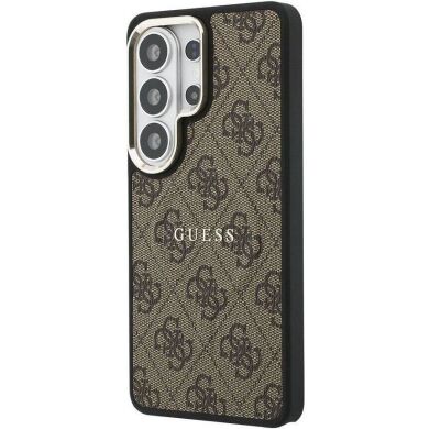 Защитный чехол Guess 4G Embossed Ring MagSafe для Samsung Galaxy S26 Ultra (S948) GUHMS26LP4MSEGCW - Brown