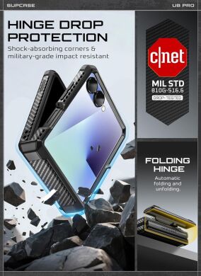 Захисний чохол Supcase Unicorn Beetle Pro Rugged Case with Belt Clip для Samsung Galaxy Flip 7 (843439158900) - Black