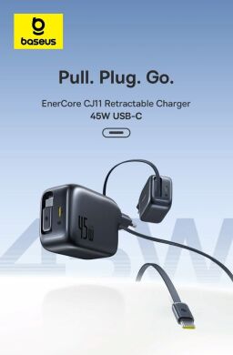 Сетевое зарядное устройство Baseus EnerCore CJ11 2C (45W) + кабель Type-C (E0120G00) - Black