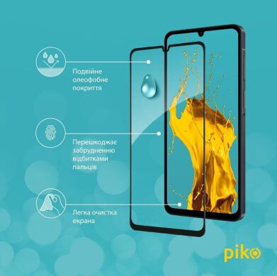 Захисне скло Piko Full Glue для Samsung Galaxy A08 (A085) - Black