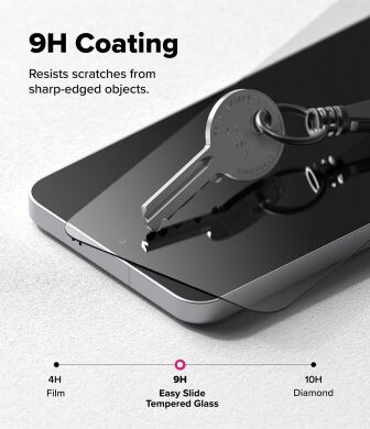 Комплект защитных стекол (2шт) Ringke Easy Slide Tempered Glass для Samsung Galaxy S25 FE (S731) 8800293859680