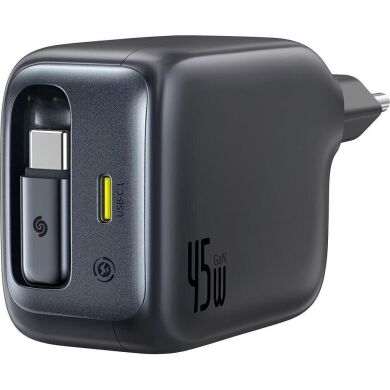 Сетевое зарядное устройство Baseus EnerCore CJ11 2C (45W) + кабель Type-C (E0120G00) - Black