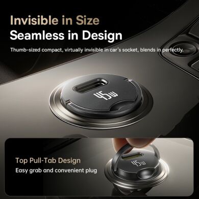 Автомобильное зарядное устройство Baseus PrimeTrip VP2 45W + кабель Type-C to Type-C (C02068) - Black